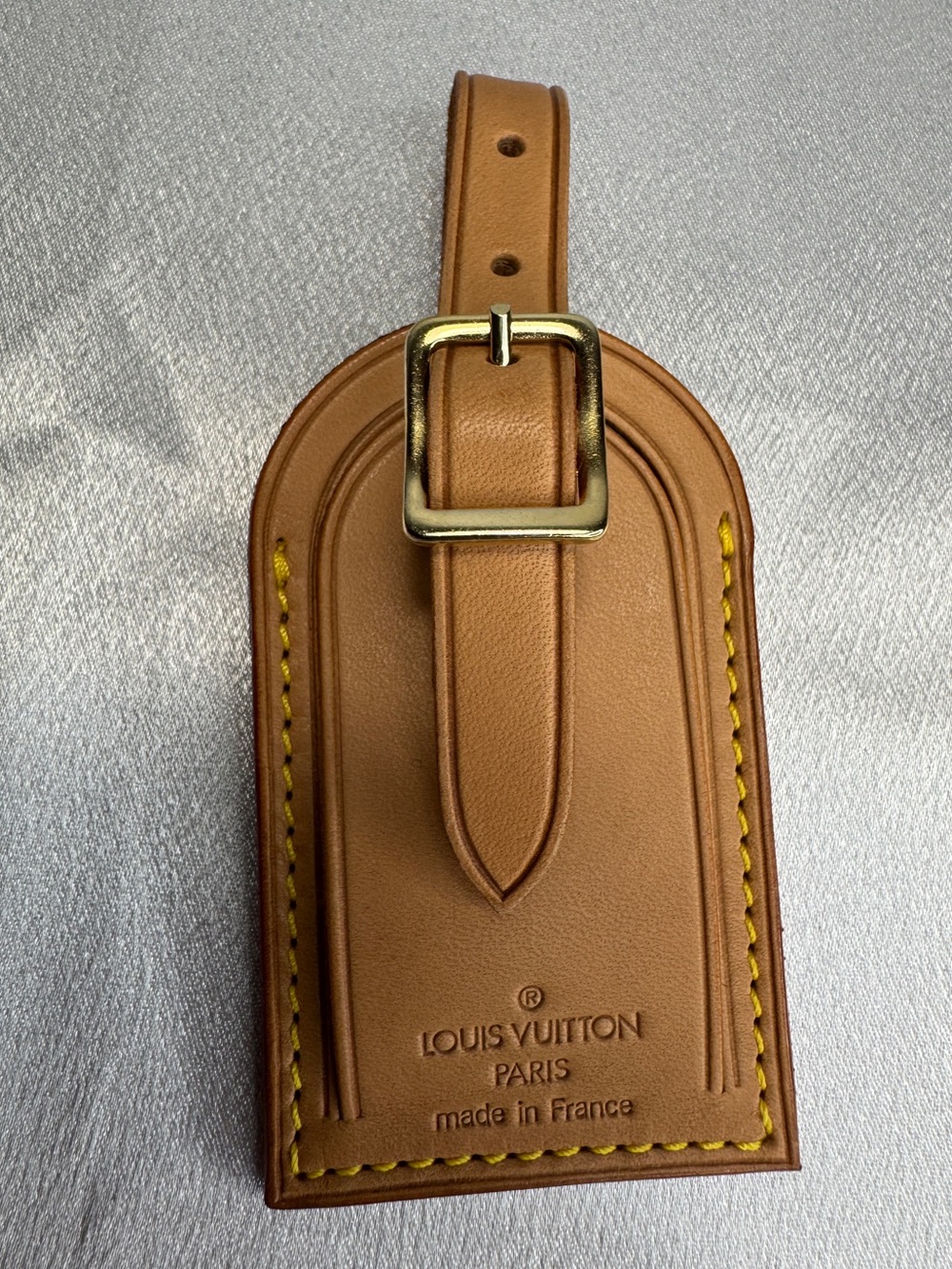 Louis Vuitton Vachetta Leather Luggage Tag Unisex